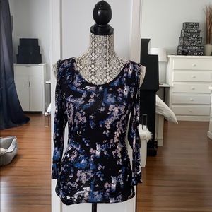 Jennifer Lopez Floral Long Sleeve Top